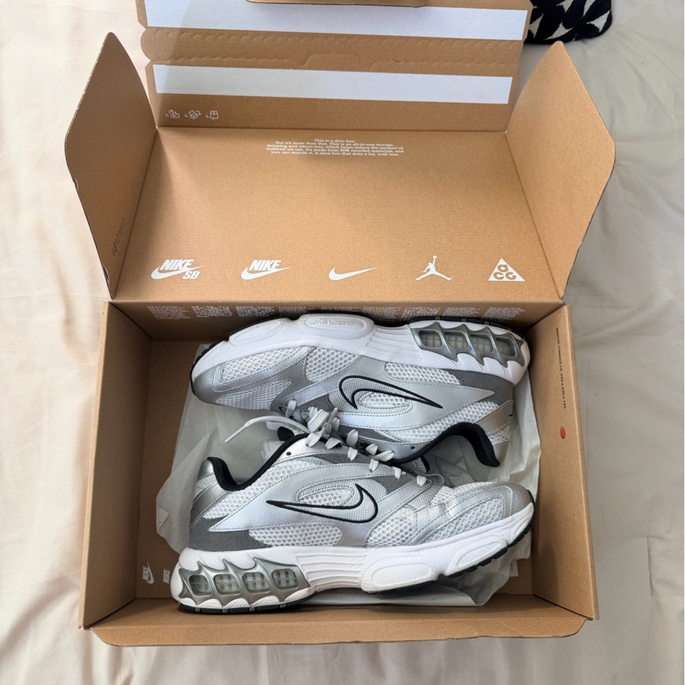 Nike Silver and Black Athletic Shoes